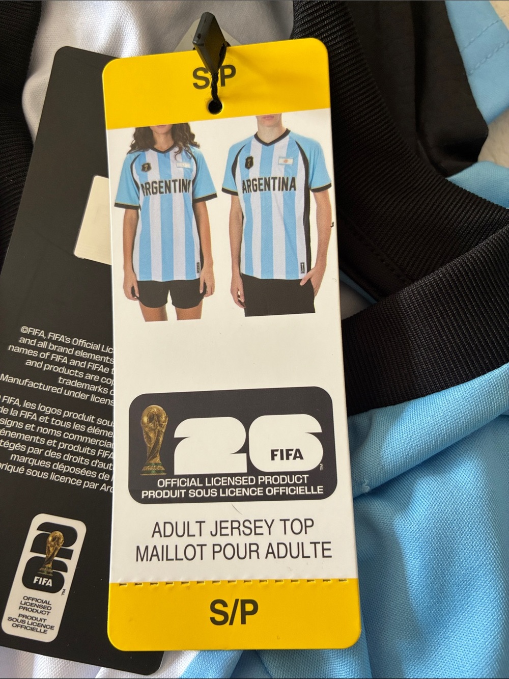 Argentina Soccer Jersey - Light Blue & White Stripes